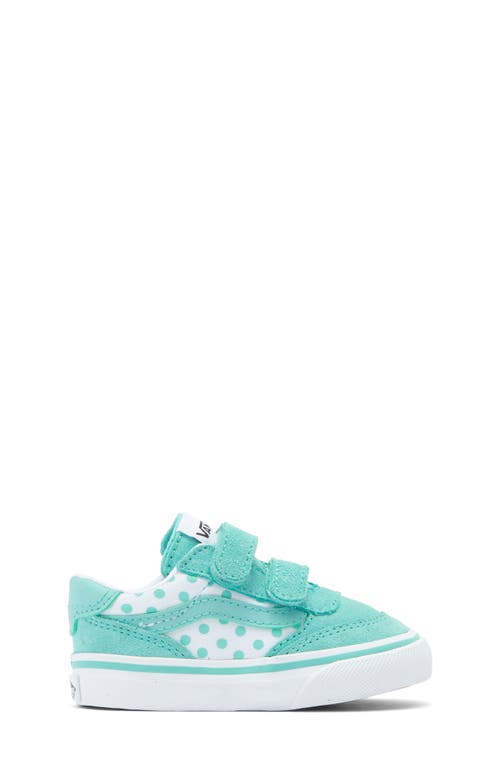 Vans Kids' Brooklyn Sneaker In Polka Dots Pool Blue