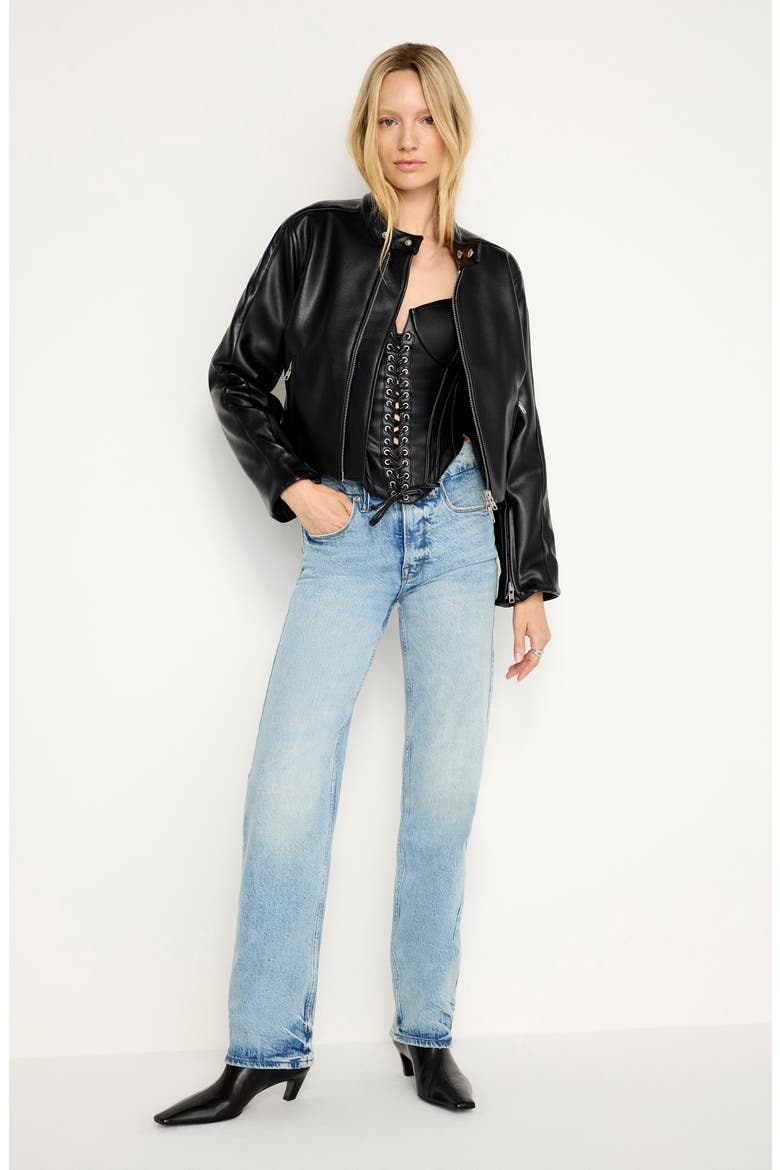 Good Icon High Waist Straight Leg Jeans, Alternate, color, INDIGO712