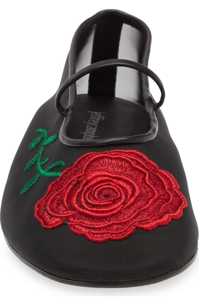 Jeffrey Campbell Swan Flower Mary Jane Flat, Alternate, color,