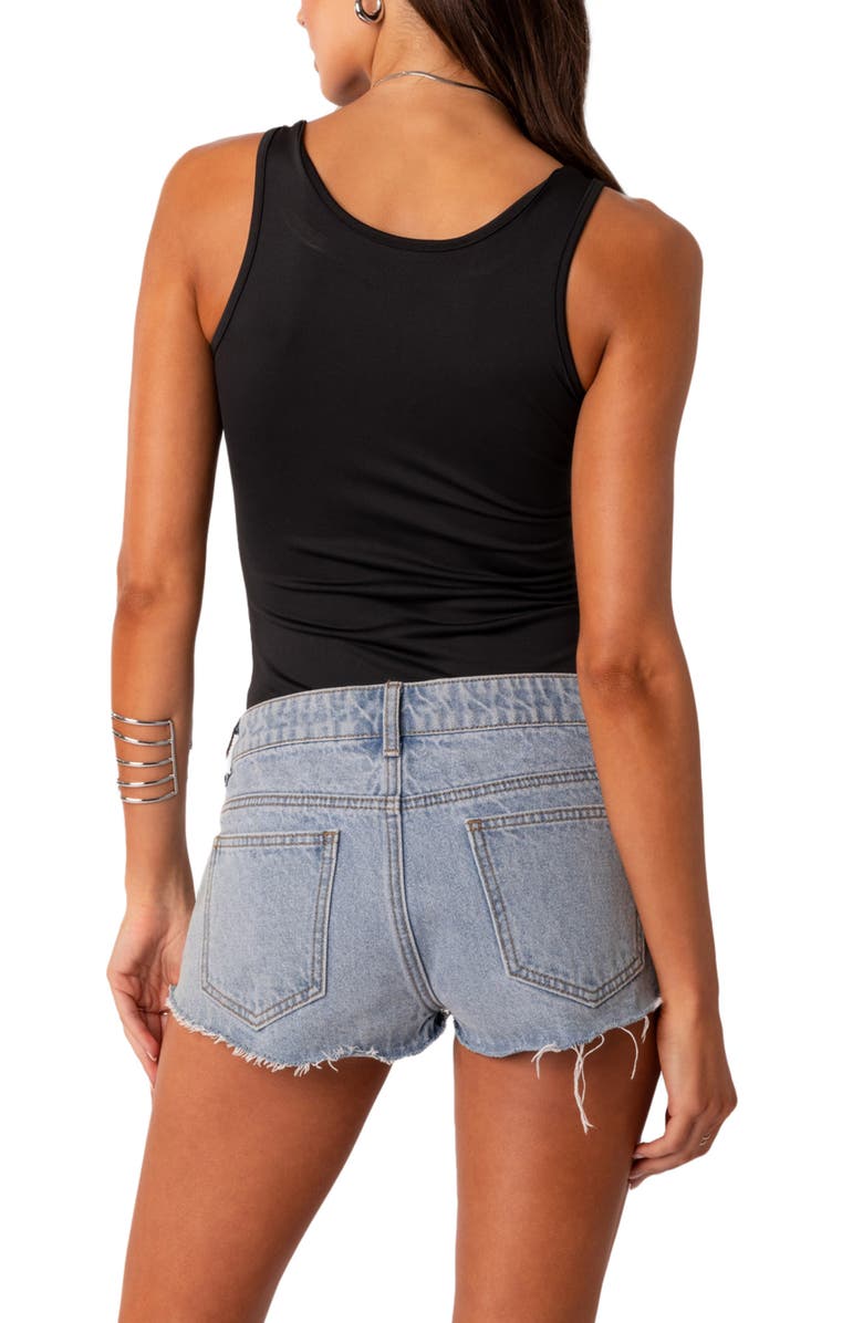 EDIKTED Barker Buckle Strap Bodysuit, Alternate, color,