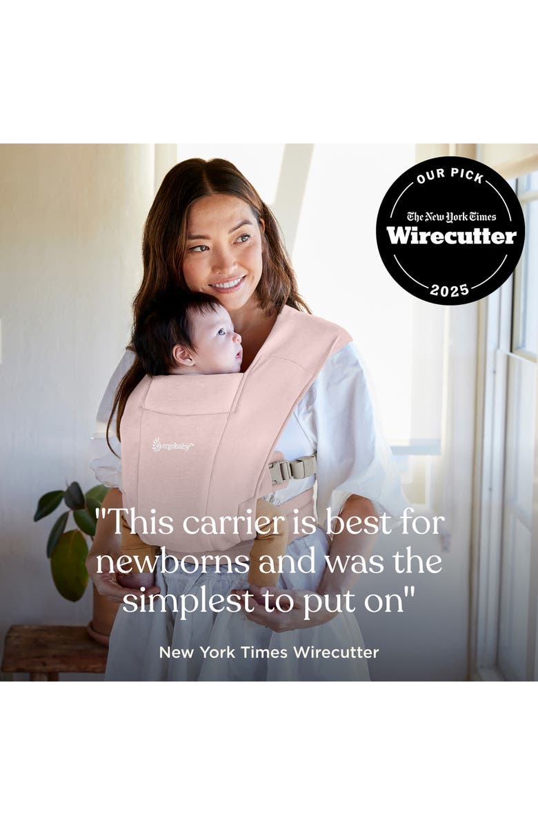 ERGObaby Embrace Baby Carrier, Alternate, color, Blush Pink