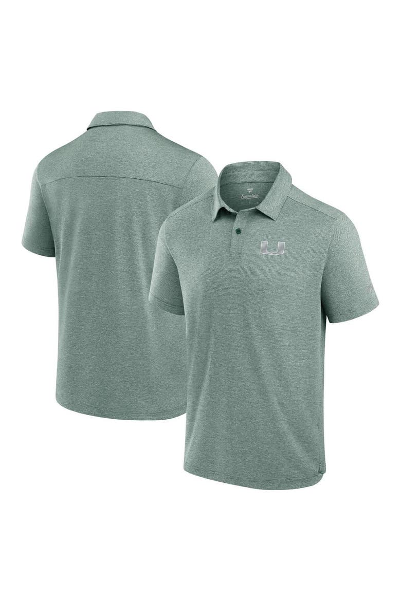 Men's Fanatics Green Miami Hurricanes Performance Polo, Main, color, Green