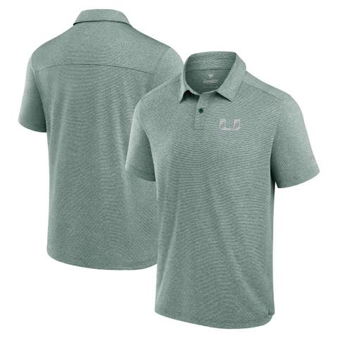 Men's Fanatics Green Miami Hurricanes Performance Polo