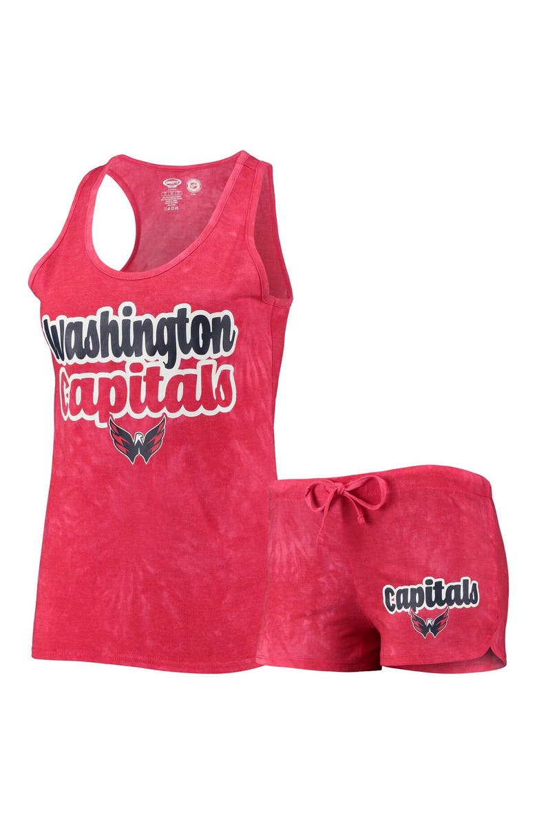 CONCEPTS SPORT Women's Concepts Sport Red Washington Capitals Billboard Racerback Tank Top & Shorts Set, Main, color, Red
