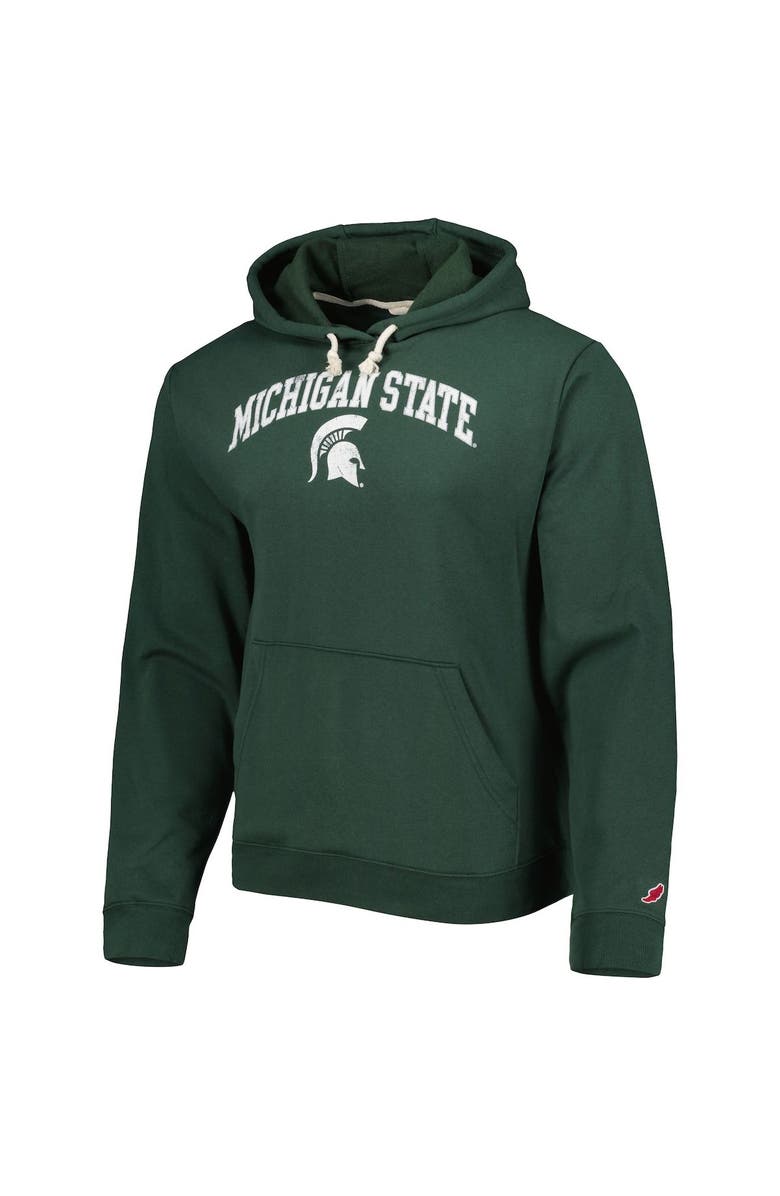 LEAGUE COLLEGIATE WEAR Men's League Collegiate Wear Green Michigan State Spartans Arch Essential Pullover Hoodie, Alternate, color, Green