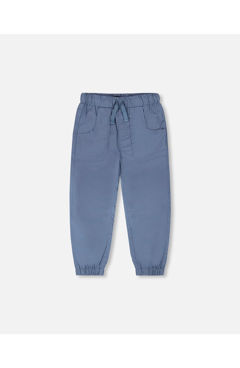 Deux par Deux Parachute Jogger with Patch Pockets, Main, color, Blue Grey