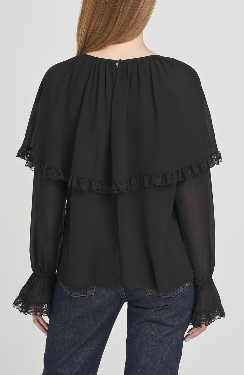 WAYF Mirabel Capelet Top, Alternate, color, Black