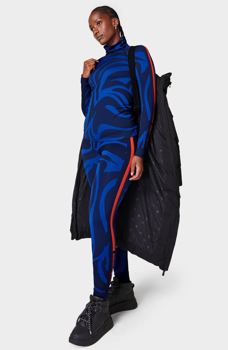 Sweaty Betty Animal Print Base Layer Leggings, Alternate, color, 