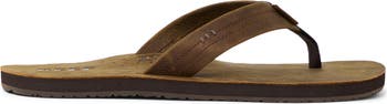 'Draftsmen' Leather Flip Flop