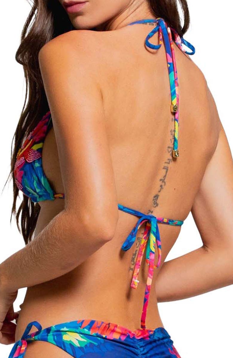 Cosita Linda Triangle Bikini Top, Alternate, color, 