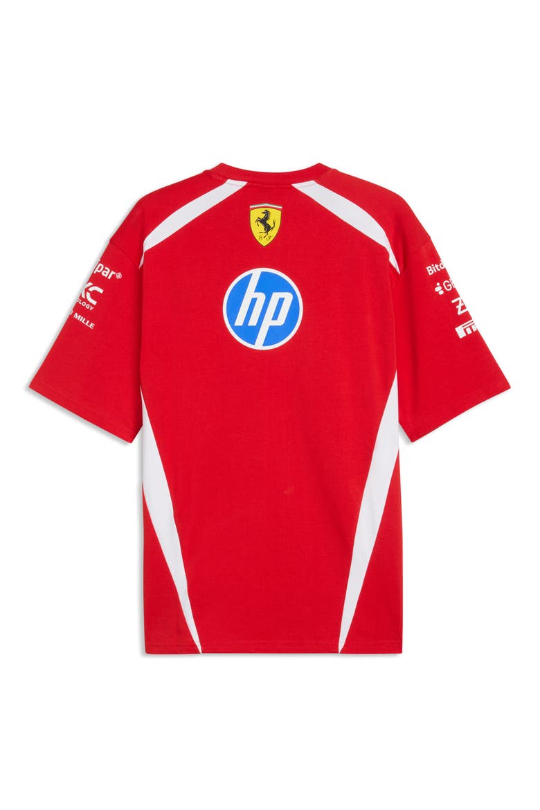 Scuderia Ferrari HP Replica Cotton T-Shirt, Alternate, color, PUMA RED