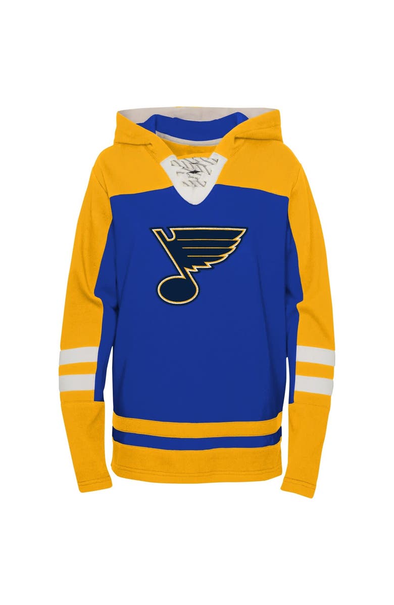 Outerstuff Preschool Blue St. Louis Blues Ageless Revisited Lace-Up V-Neck Pullover Hoodie, Alternate, color, Blue
