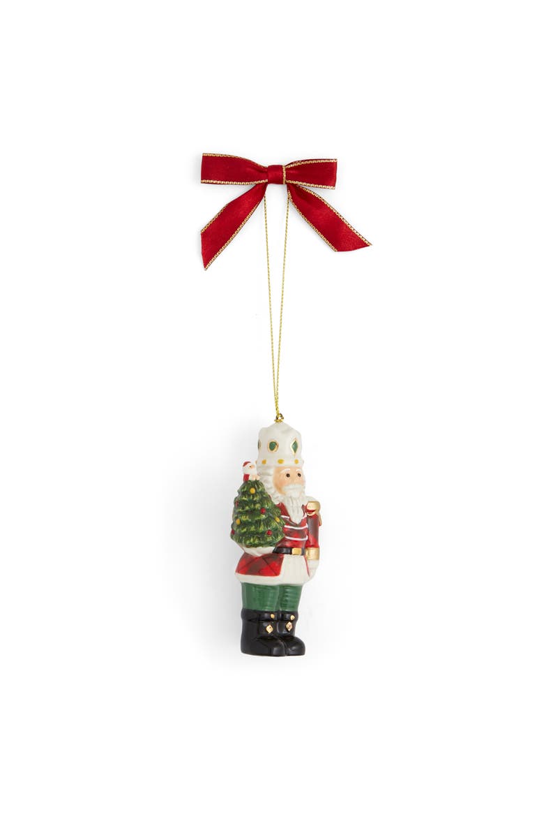 Christmas Tree Tartan Nutcracker Ornament 4", Alternate, color, Multi