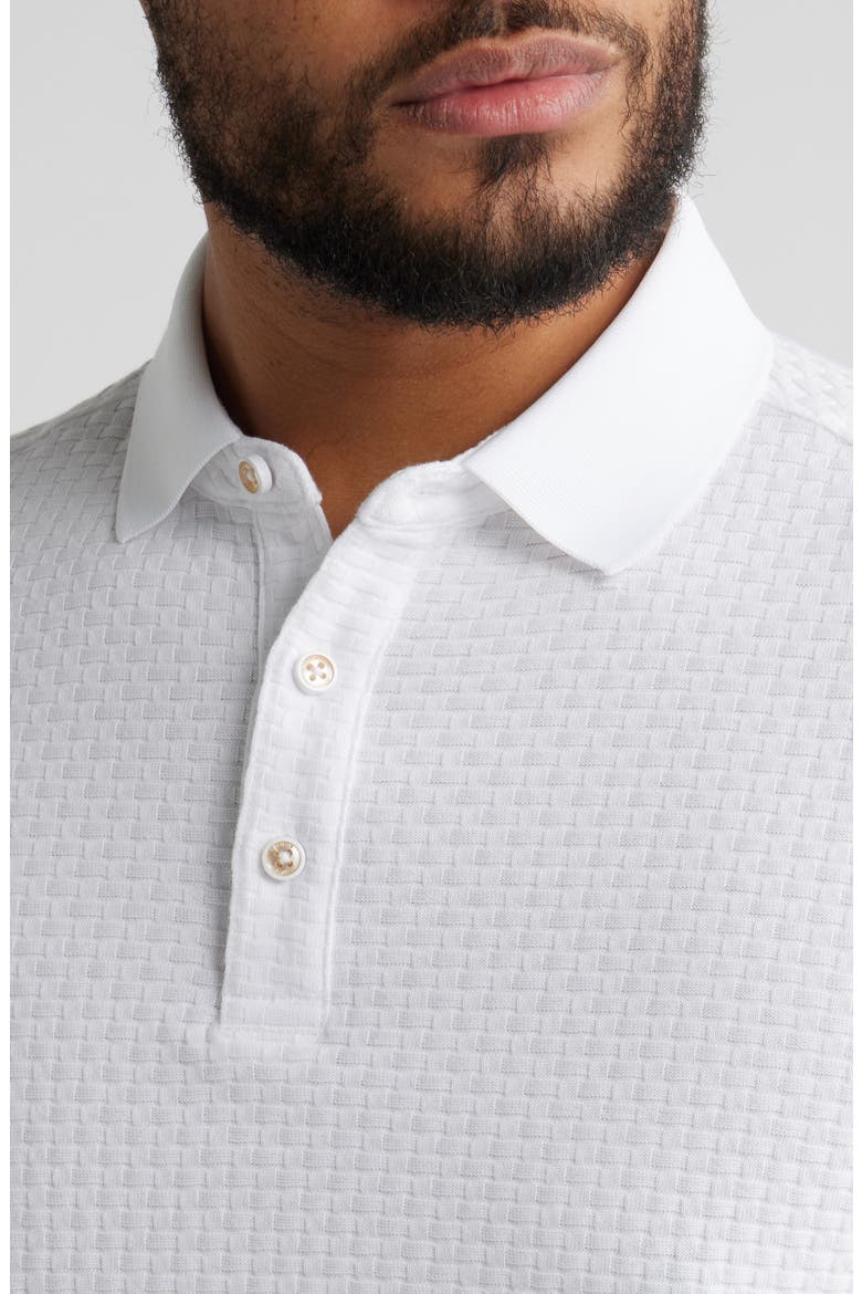 Tilson Textured Polo, Alternate, color, WHITE