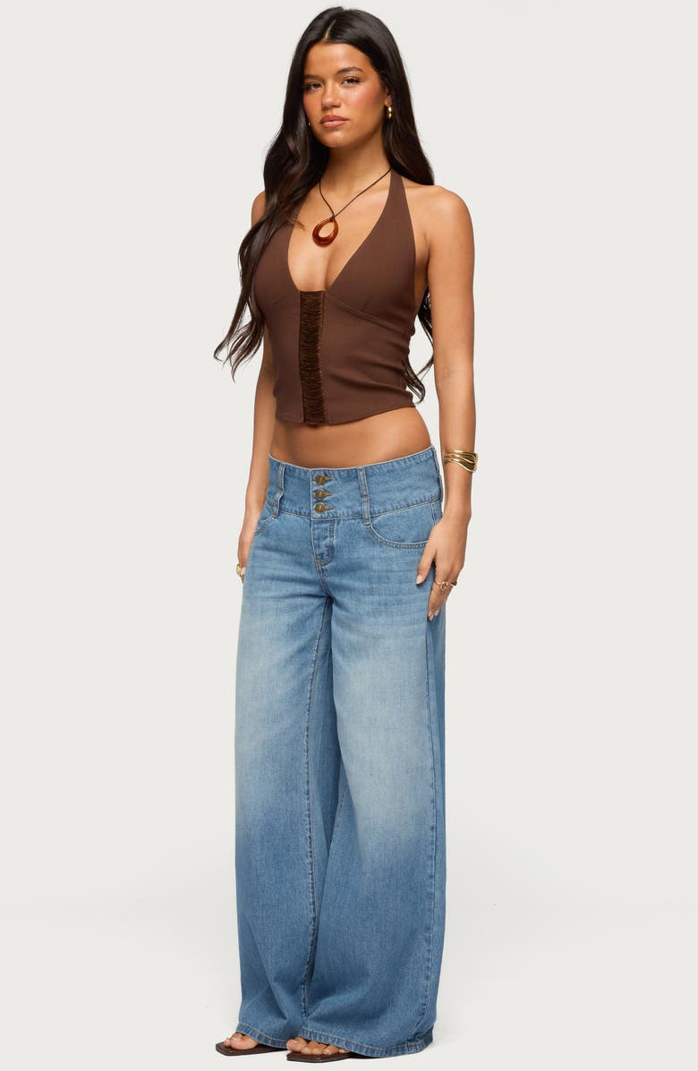 EDIKTED Alira Crop Halter Top, Alternate, color, 