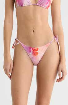High Cut Side Tie Bikini Bottoms