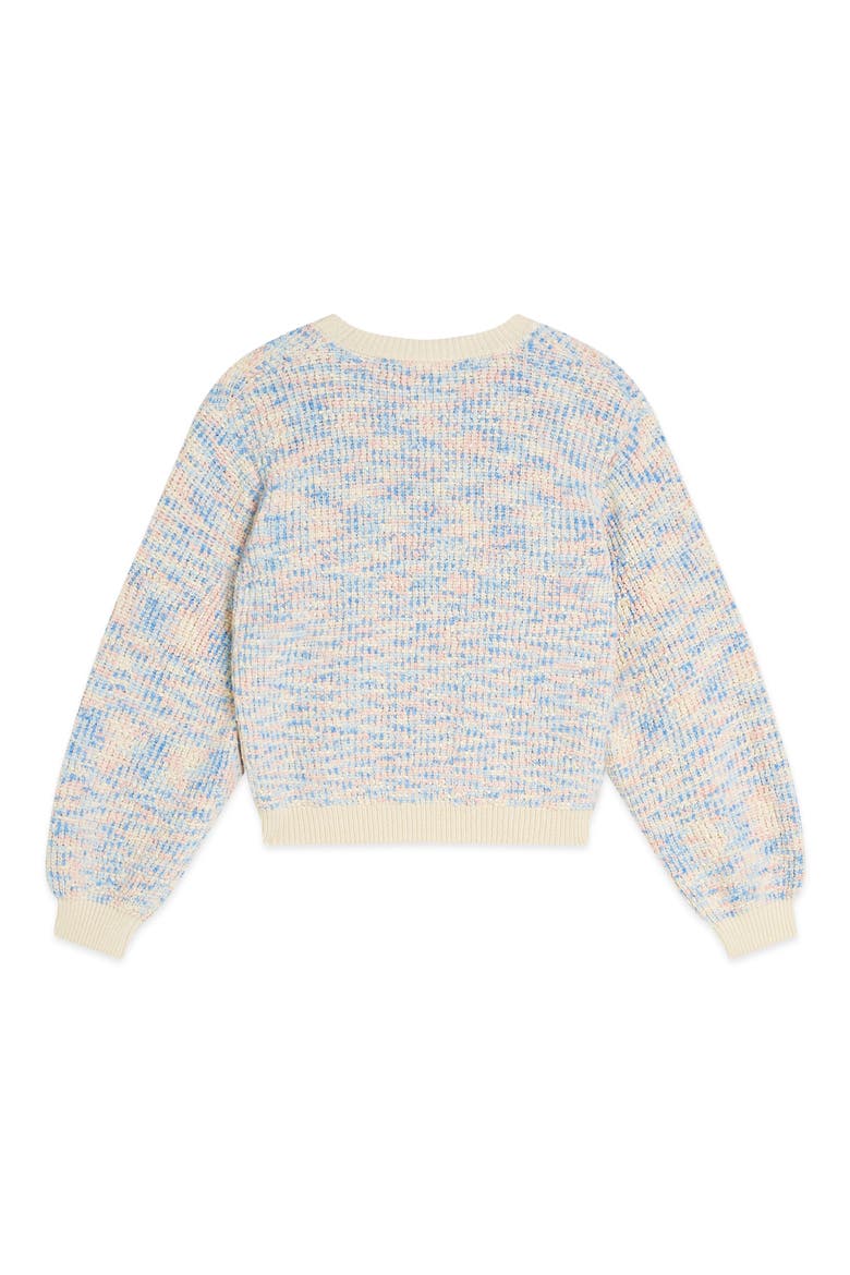 Kids' Popcorn Knit Sweater, Alternate, color, POWDER PINK