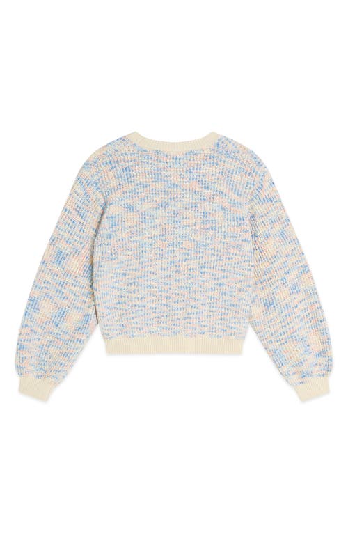 Scotch & Soda Kids' Popcorn Knit Sweater In Blue