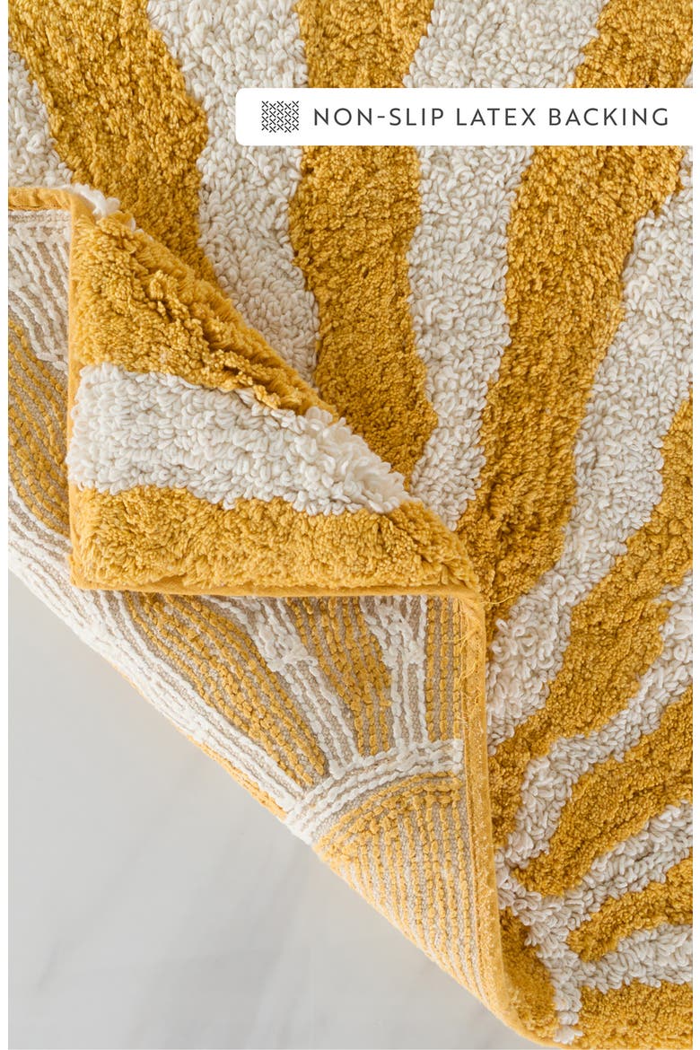 Arc Patterned Bath Mat, Alternate, color, SUNRISE YELLOW