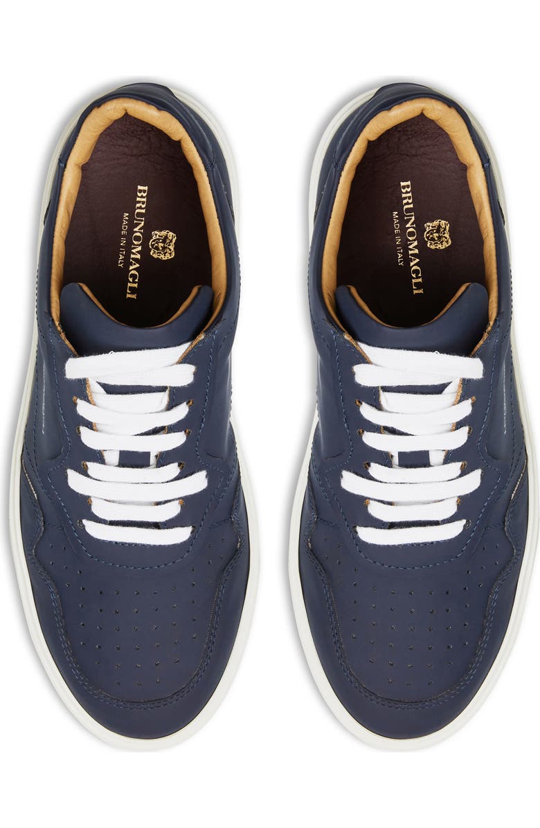 Bruno Magli Dezi Leather Sneaker, Alternate, color, Navy