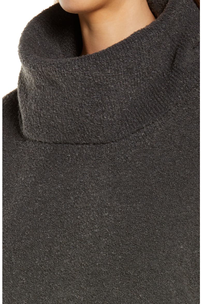 EcoChic™ Cowl Neck Pullover, Alternate, color, CARBON
