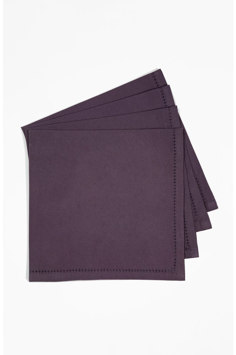 The Heroines Dinner Napkins - Set of Four, Alternate, color, Plum