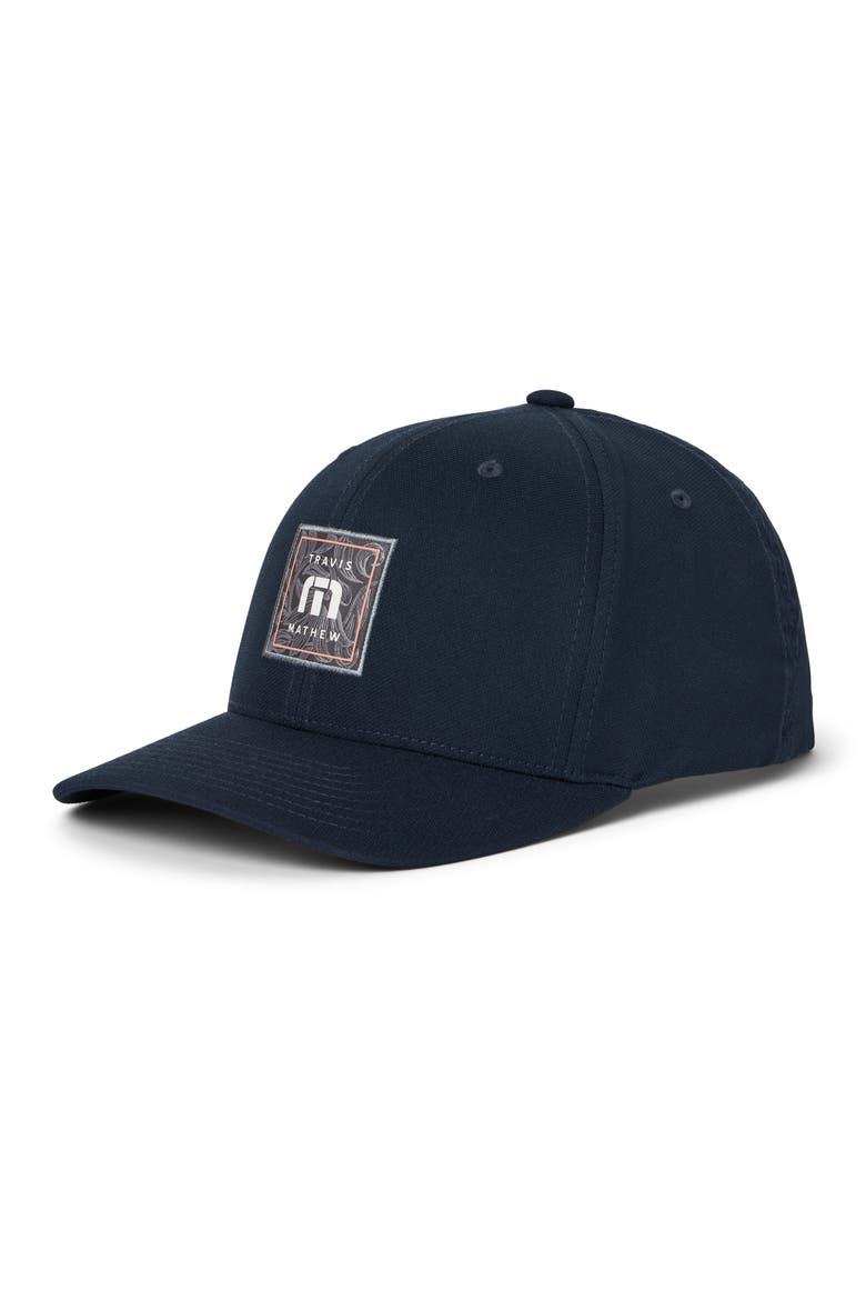 Final Boarding Six-Panel Snapback Cap, Main, color, NAVY