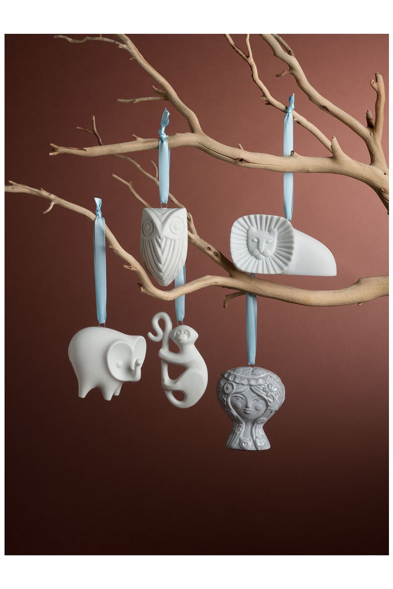 Lion Ornament, Main, color, WHITE