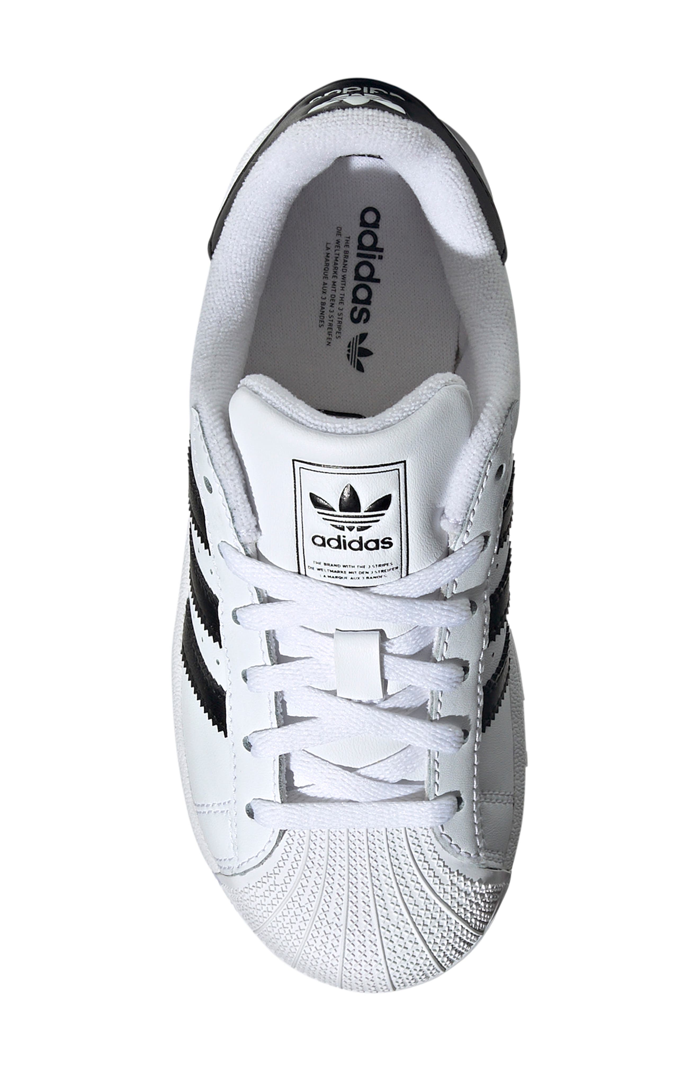 Kids' Superstar II Sneaker, Alternate, color, WHITE/ BLACK/ WHITE