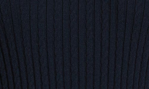 Frame The Fine Cable Knit Top In Blue