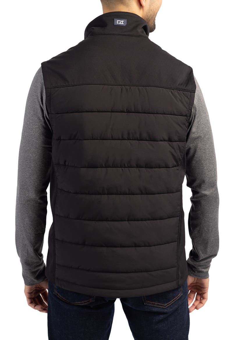 Evoke Hybrid Softshell Vest, Alternate, color, BLACK