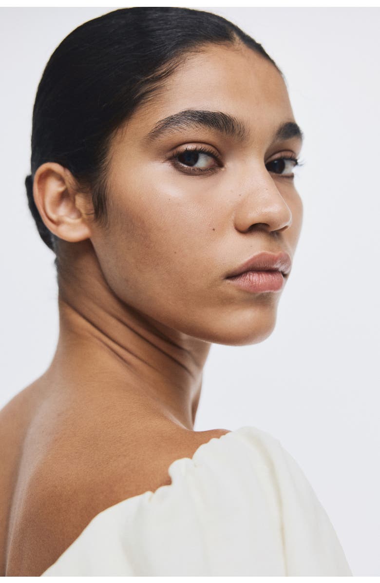 H&M Off-the-shoulder Top, Alternate, color, Cream