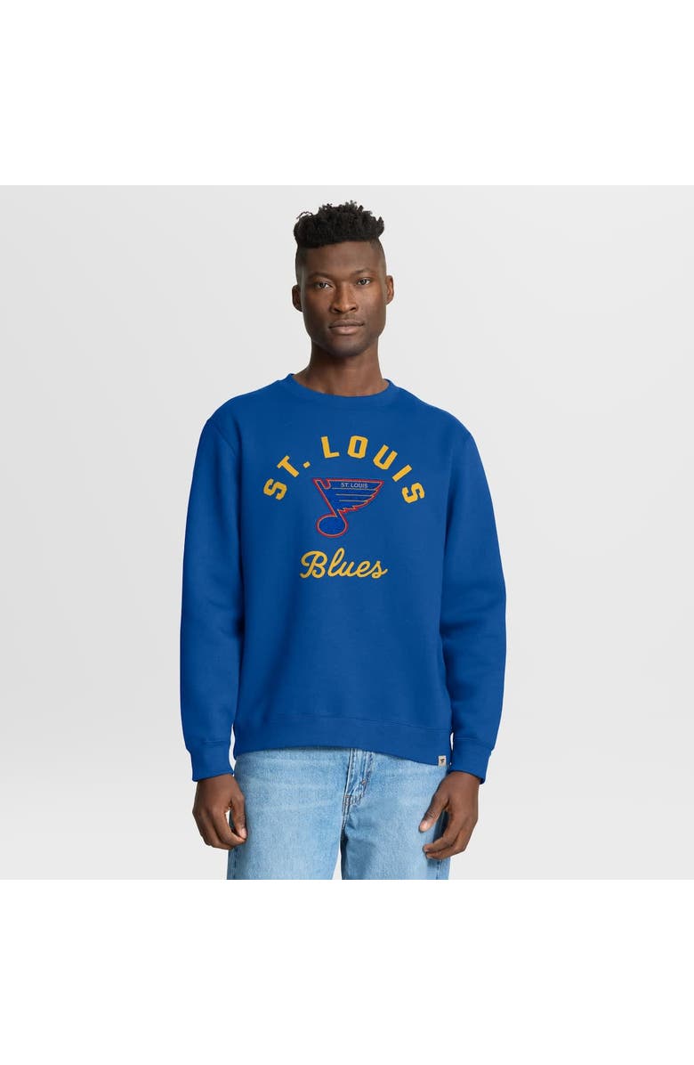 FANATICS Men
s Fanatics Blue St. Louis Blues Vintage Stickler Sweatshirt, Alternate, color, Blue