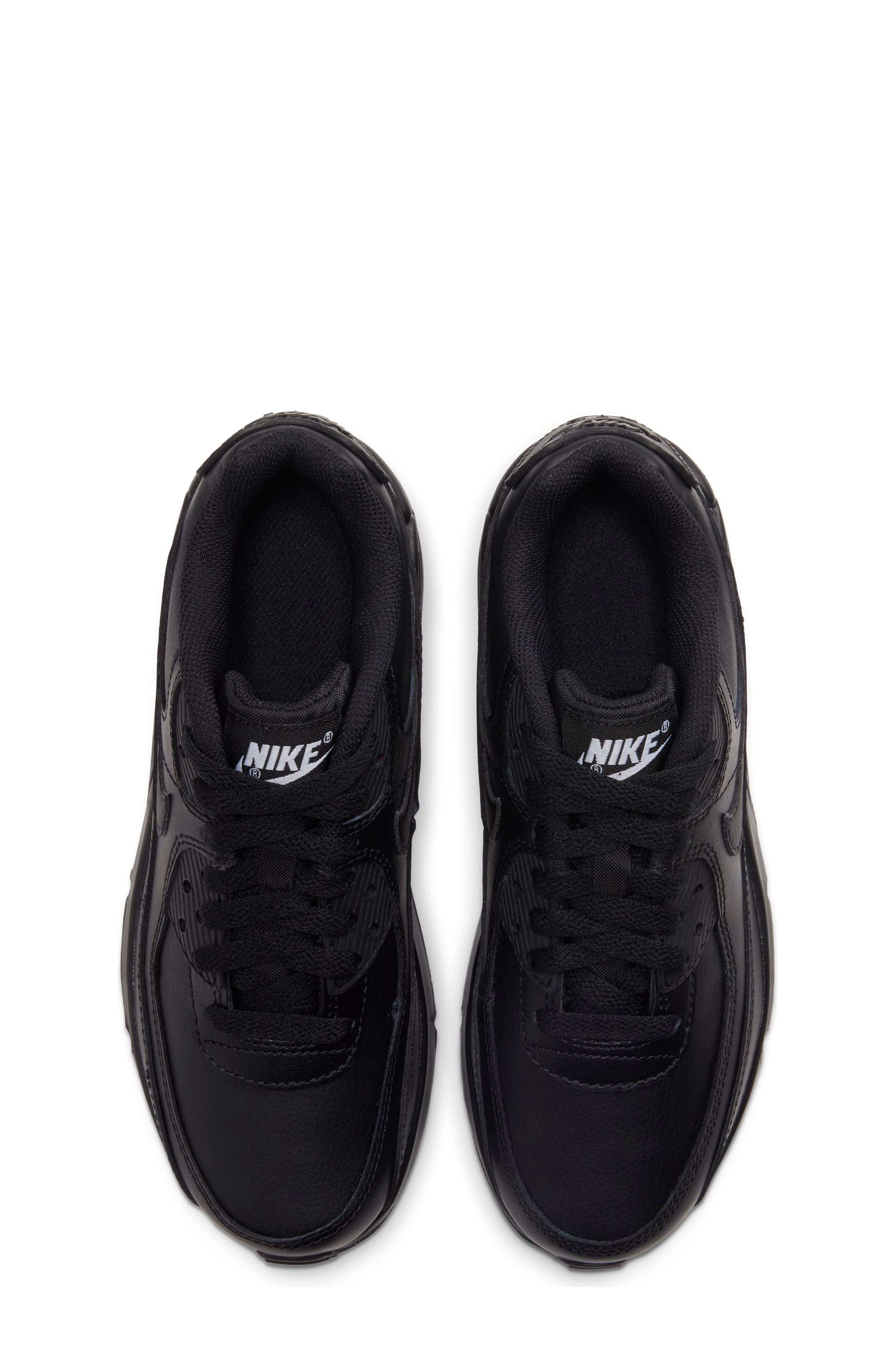 Kids' Air Max 90 Sneaker, Alternate, color, 028 BLACK/BLACK