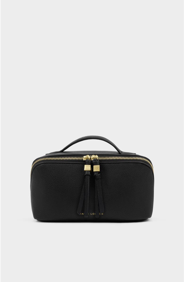 Katie Loxton Soho Medium Make Up / Wash Bag, Main, color, Black
