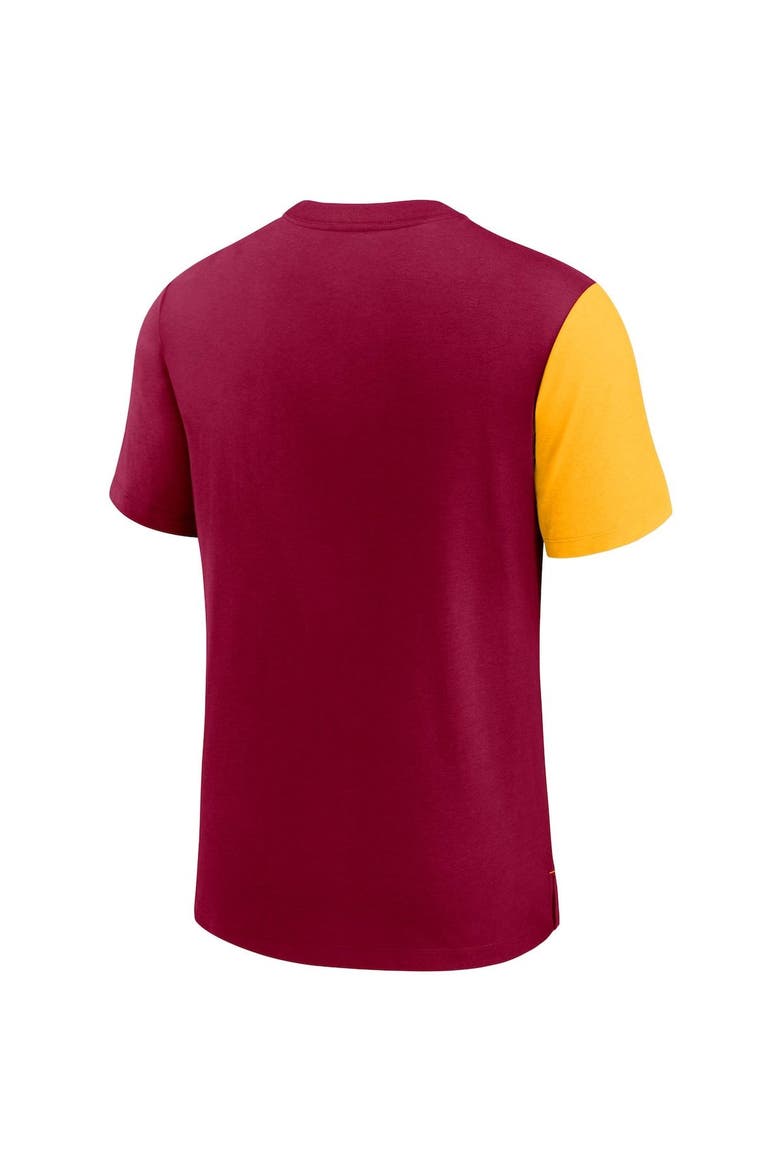 Men's Nike Burgundy/Gold Washington Football Team Pop Performance T-Shirt, Alternate, color, Burgundy