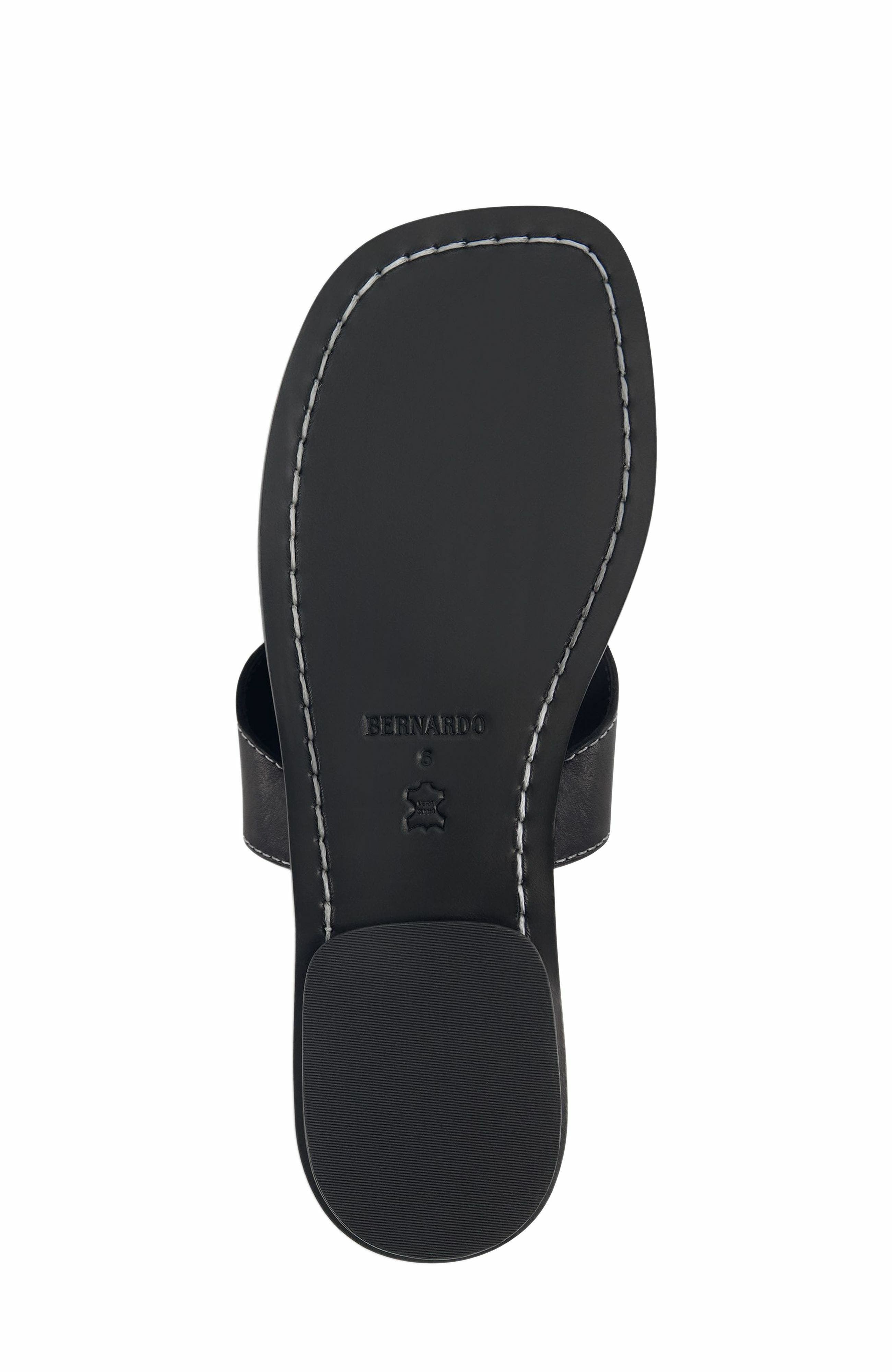 Bernardo 1946 Footwear Agora Thong Sandal, Alternate, color, Black