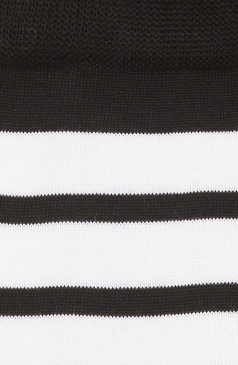Thom Browne Stripe Crew Socks, Alternate, color, 