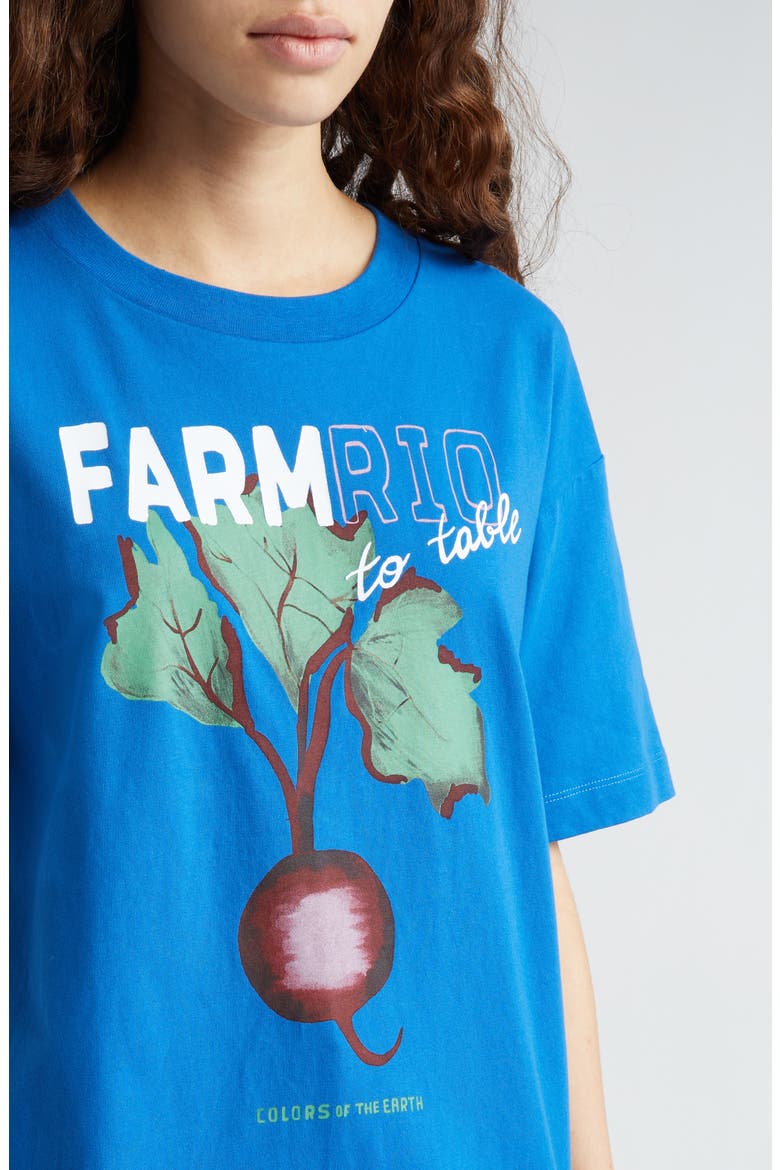 Beet Farm to Table Cotton Graphic T-Shirt, Alternate, color, BLUE