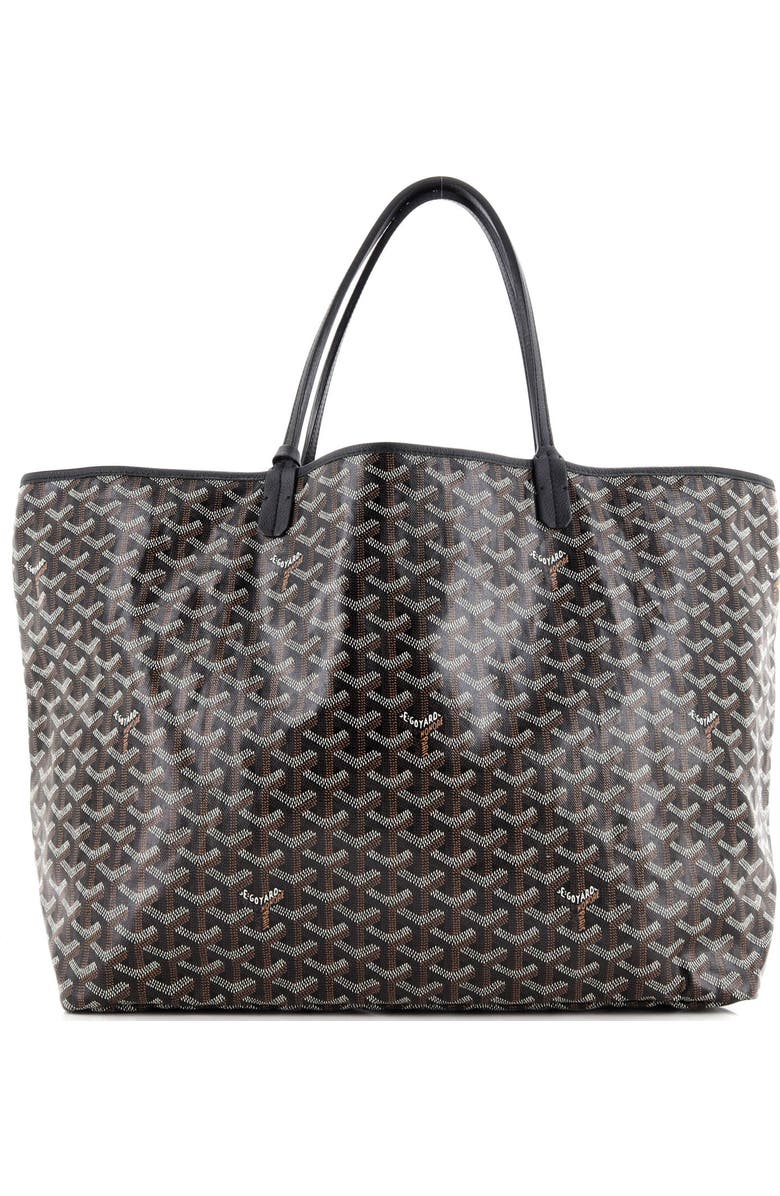 Pre-Owned Goyard Saint Louis Tote Coated Canvas XXL, Alternate, color, Black