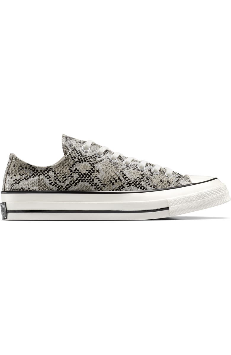 Converse Chuck 70 Faux Snakeskin Suede Low Top Sneaker, Alternate, color,