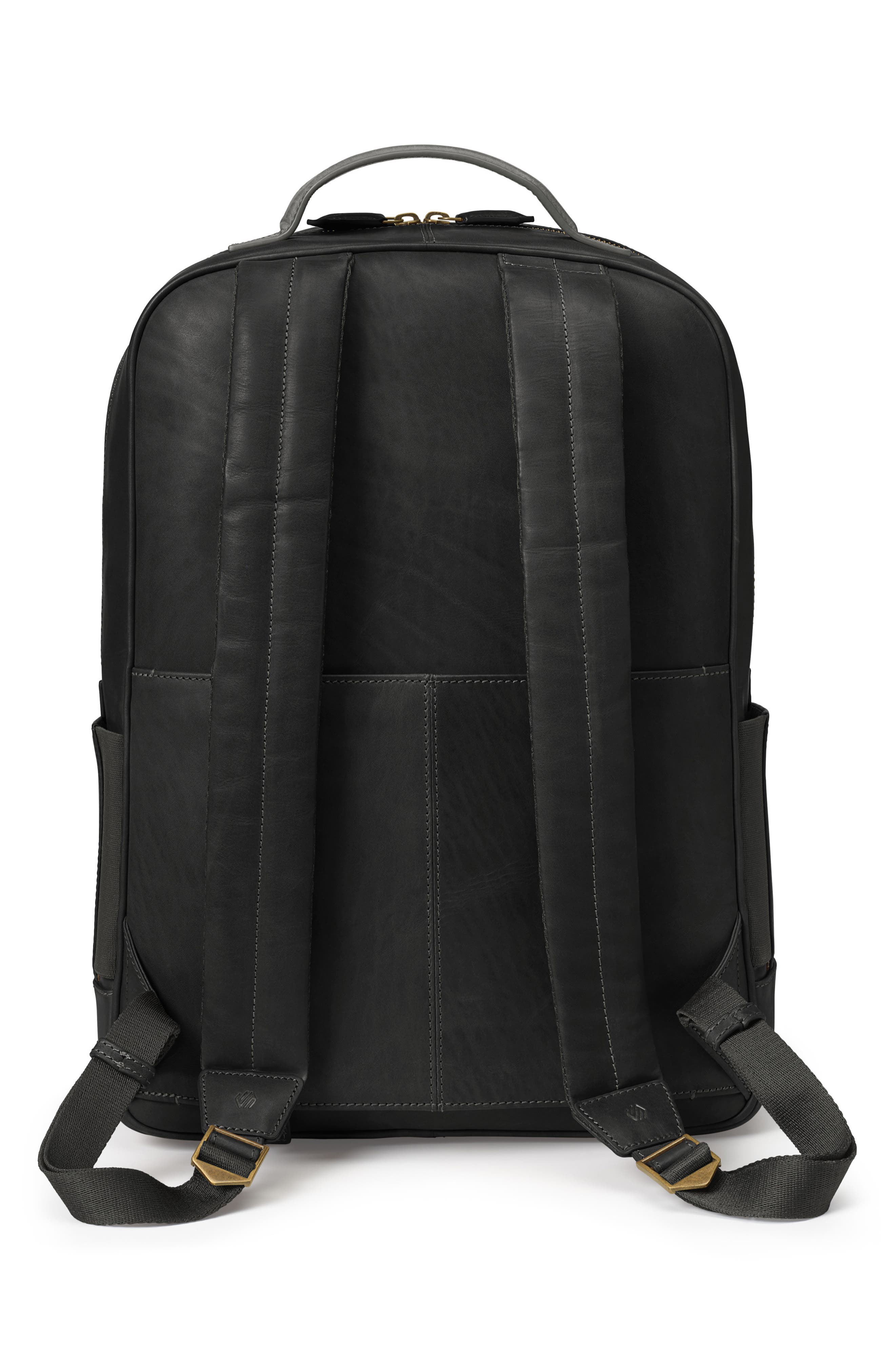 Johnston 
Murphy Rhodes Leather Backpack, Alternate, color, Black