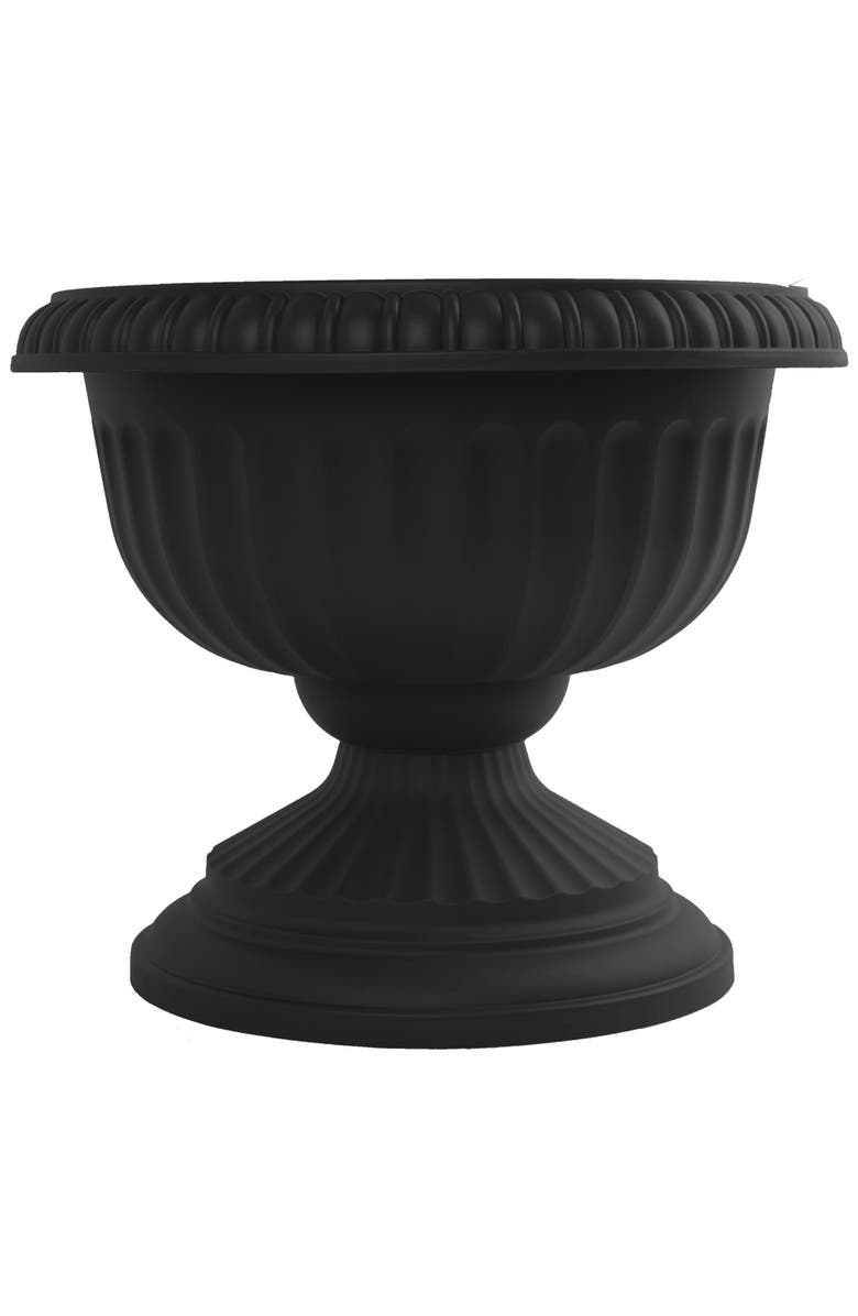Bloem Grecian Urn Planter 12 Inch Casper White, Black, Main, color, Black