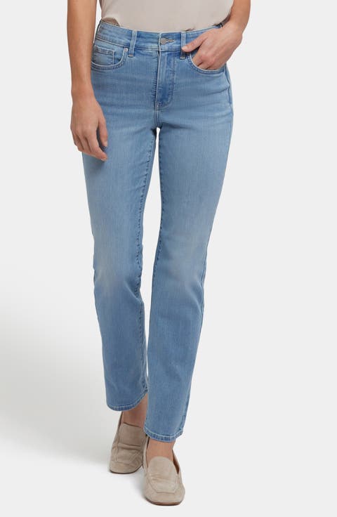 Marilyn High Waist Straight Leg Jeans