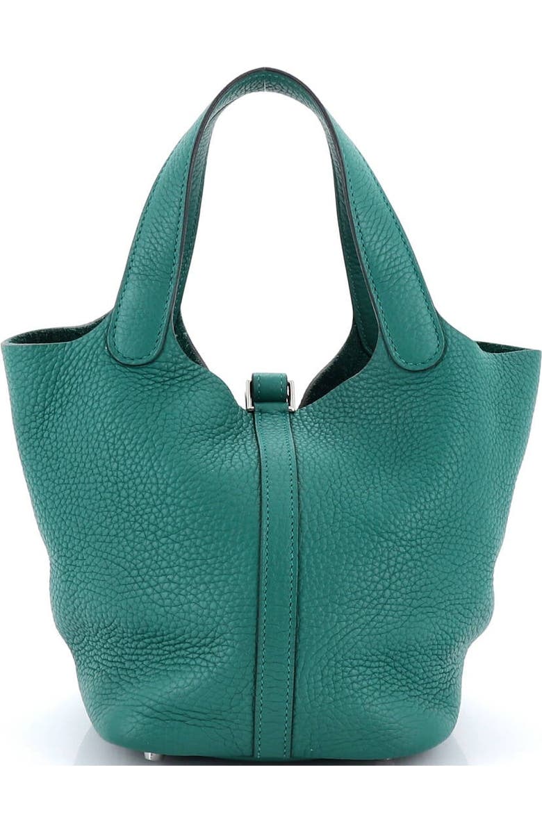 Pre-Owned Hermes Picotin Lock Bag Clemence PM, Alternate, color, Vert Vertigo