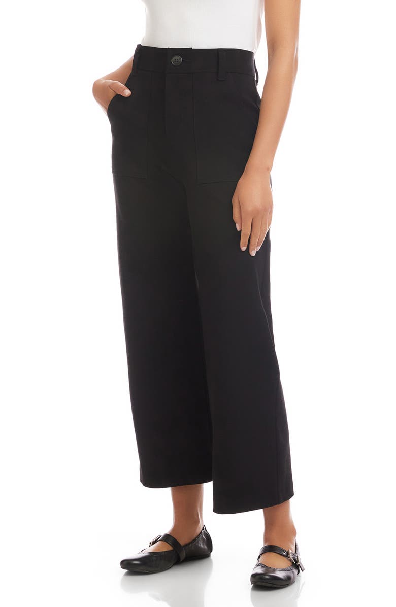 FIFTEEN TWENTY Rylee Crop Pants, Alternate, color, Black