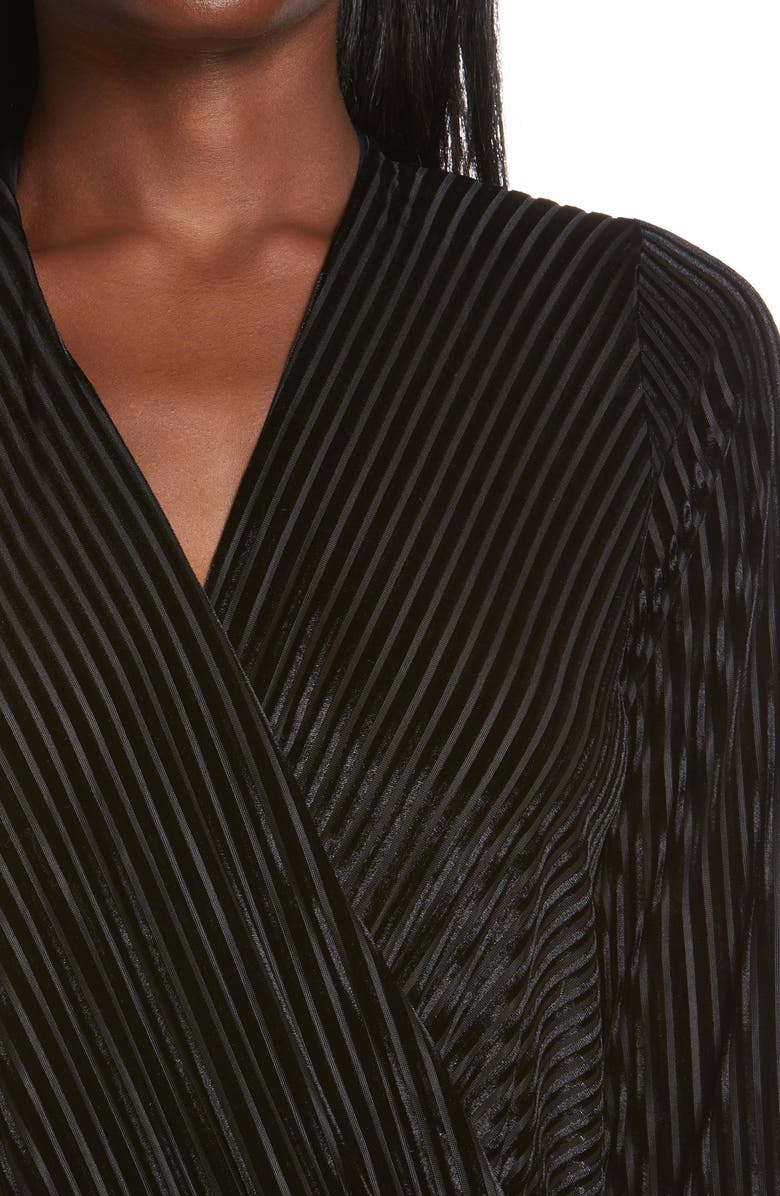 Omnia Paratus Tie Neck Long Sleeve Tunic, Alternate, color, 