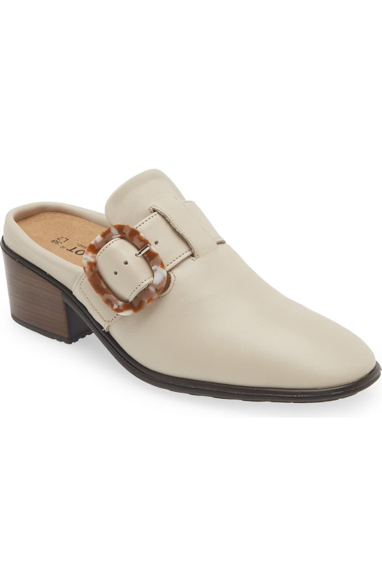 Naot Choice Mule, Main, color, Soft Ivory Leather