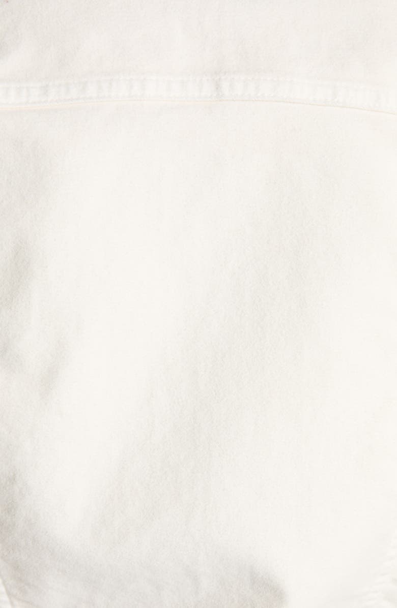 TOM FORD Moleskin Denim Trucker Jacket, Alternate, color, Off White