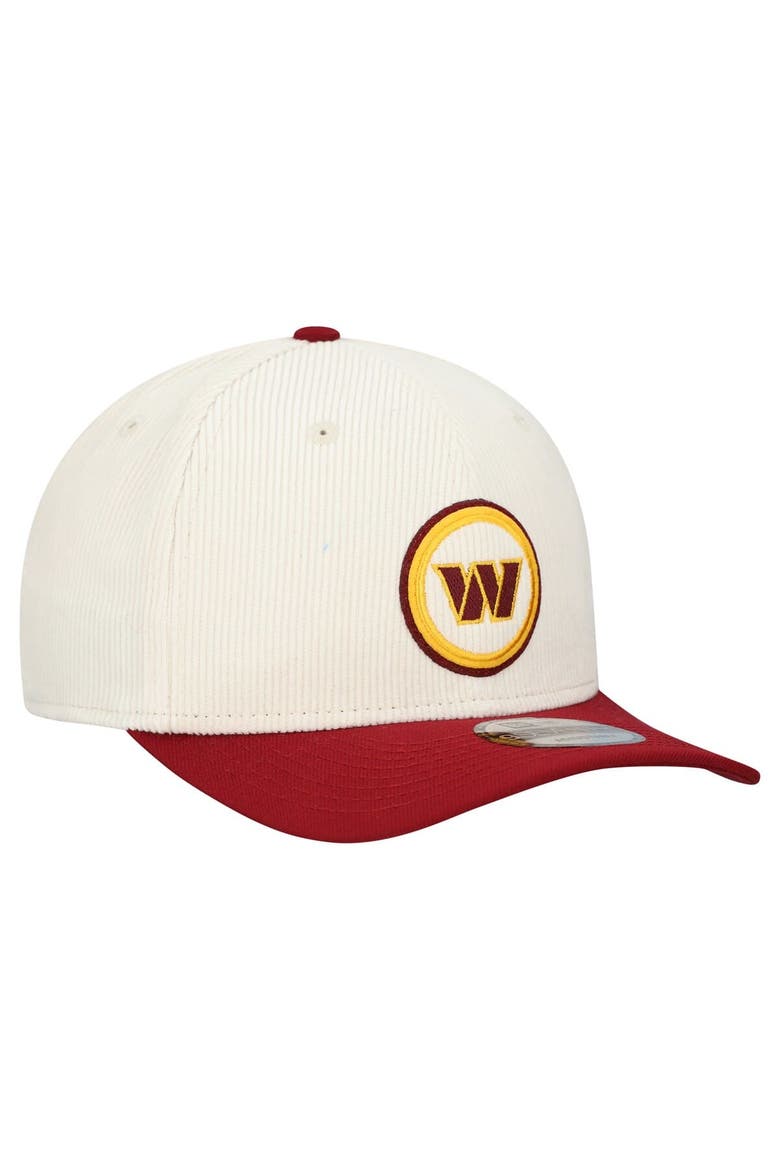 Men's New Era  Stone Washington Commanders  Loyal Corduroy 9SEVENTY Adjustable Hat, Alternate, color, Stone